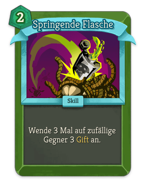 Springende Flasche