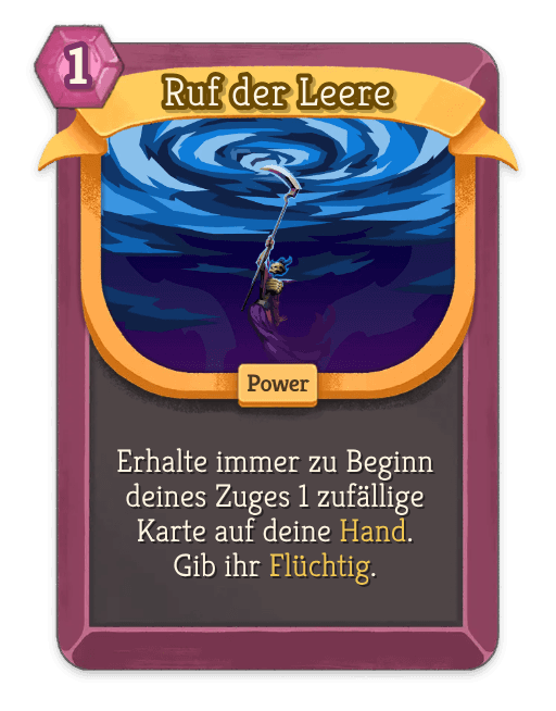 Ruf der Leere