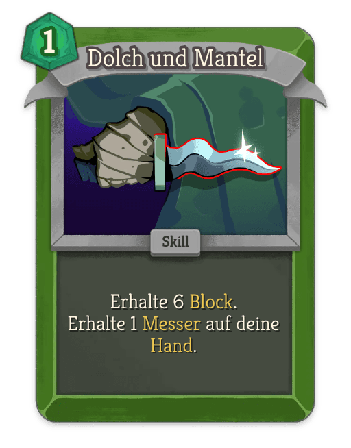 Dolch und Mantel