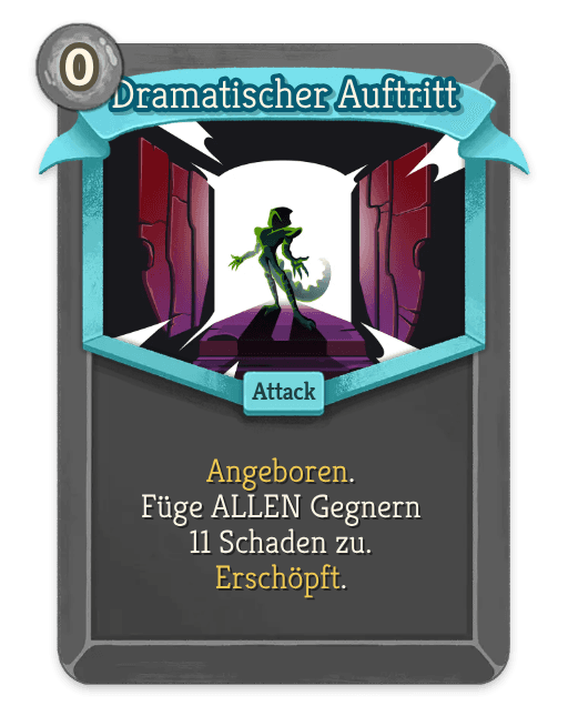 Dramatischer Auftritt