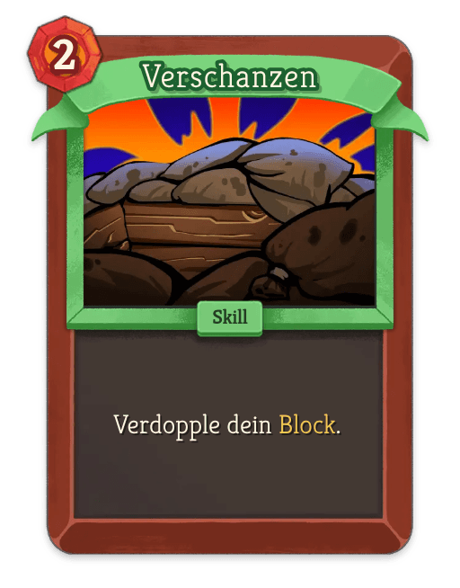 Verschanzen