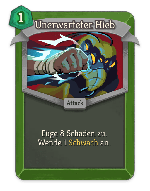 Unerwarteter Hieb