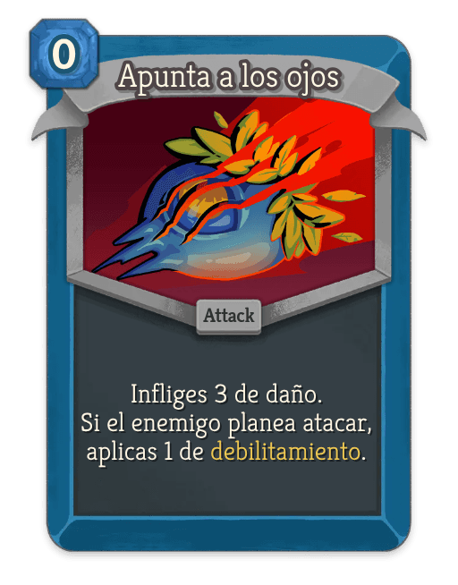 Apunta a los ojos