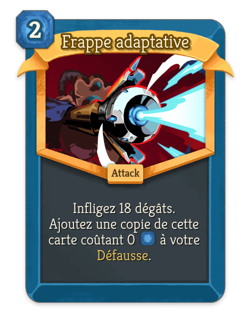 Frappe adaptative