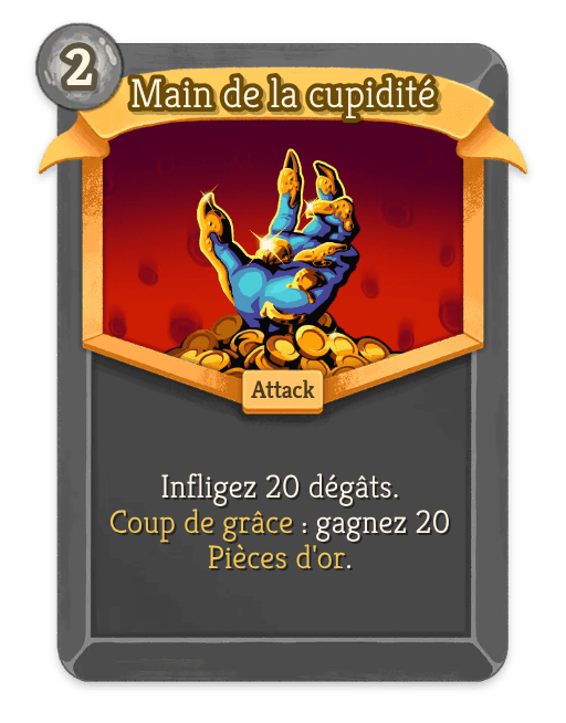 Main de la cupidité