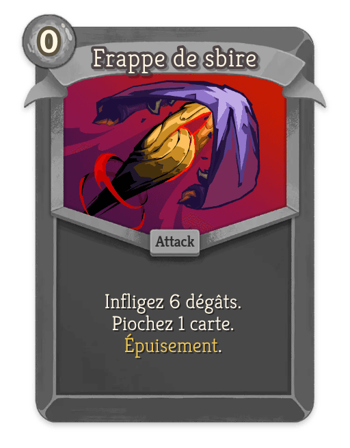 Frappe de sbire