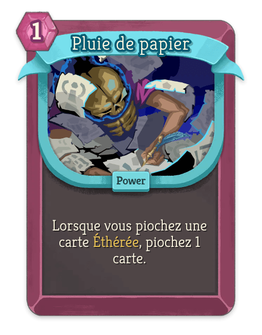 Pluie de papier