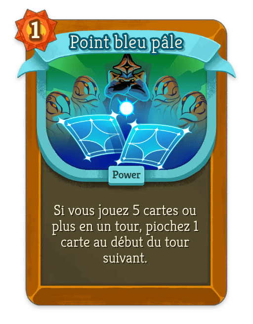 Point bleu pâle
