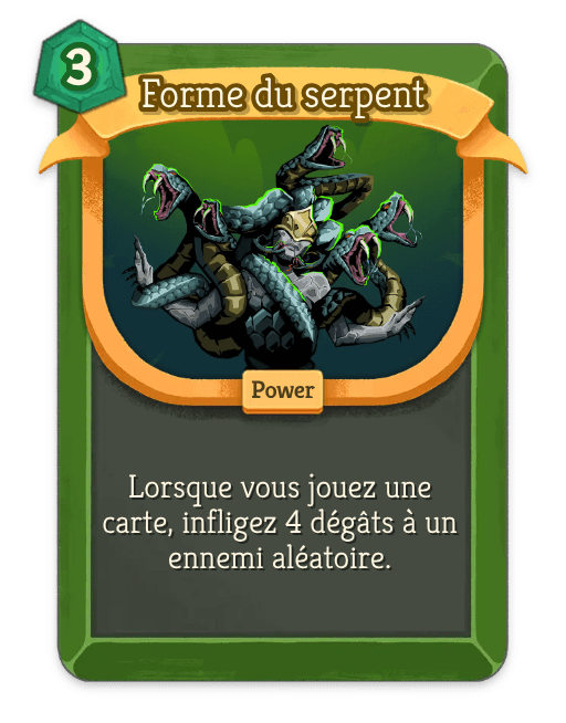 Forme du serpent