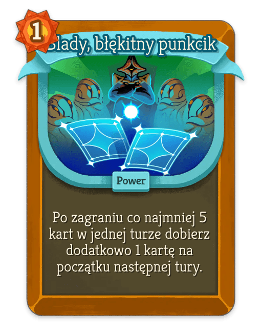 Blady, błękitny punkcik
