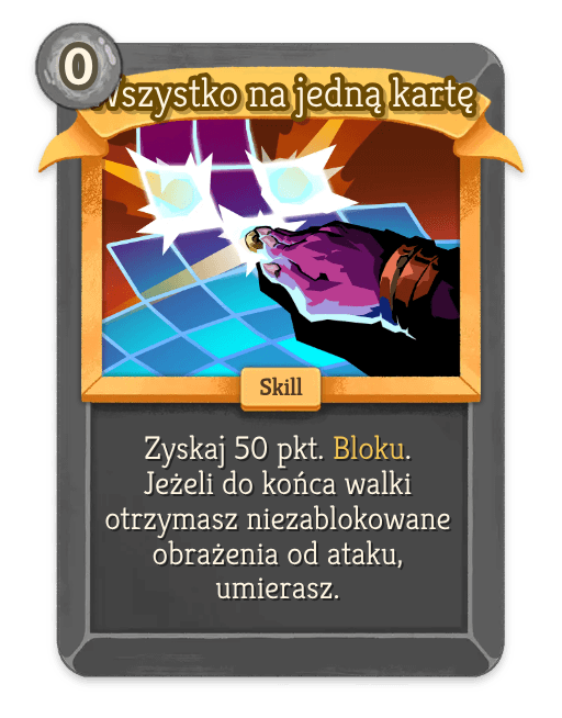 Wszystko na jedną kartę