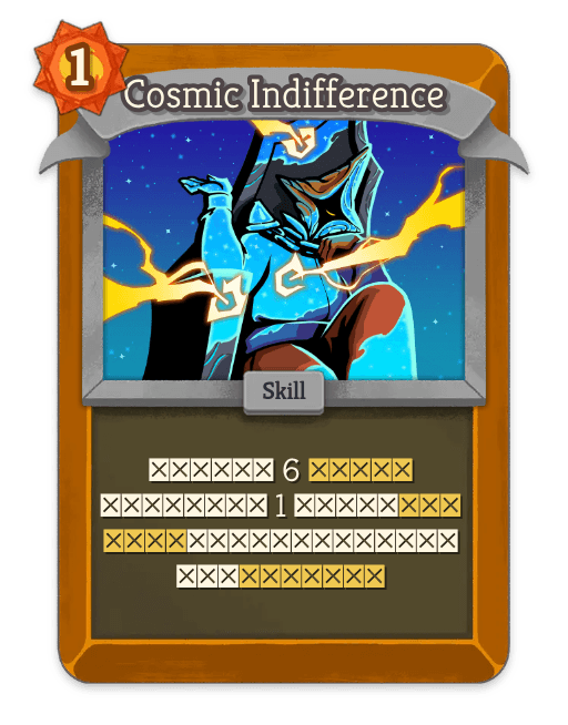 Cosmic Indifference