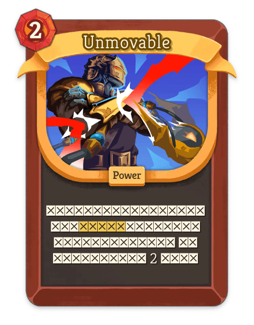 Unmovable
