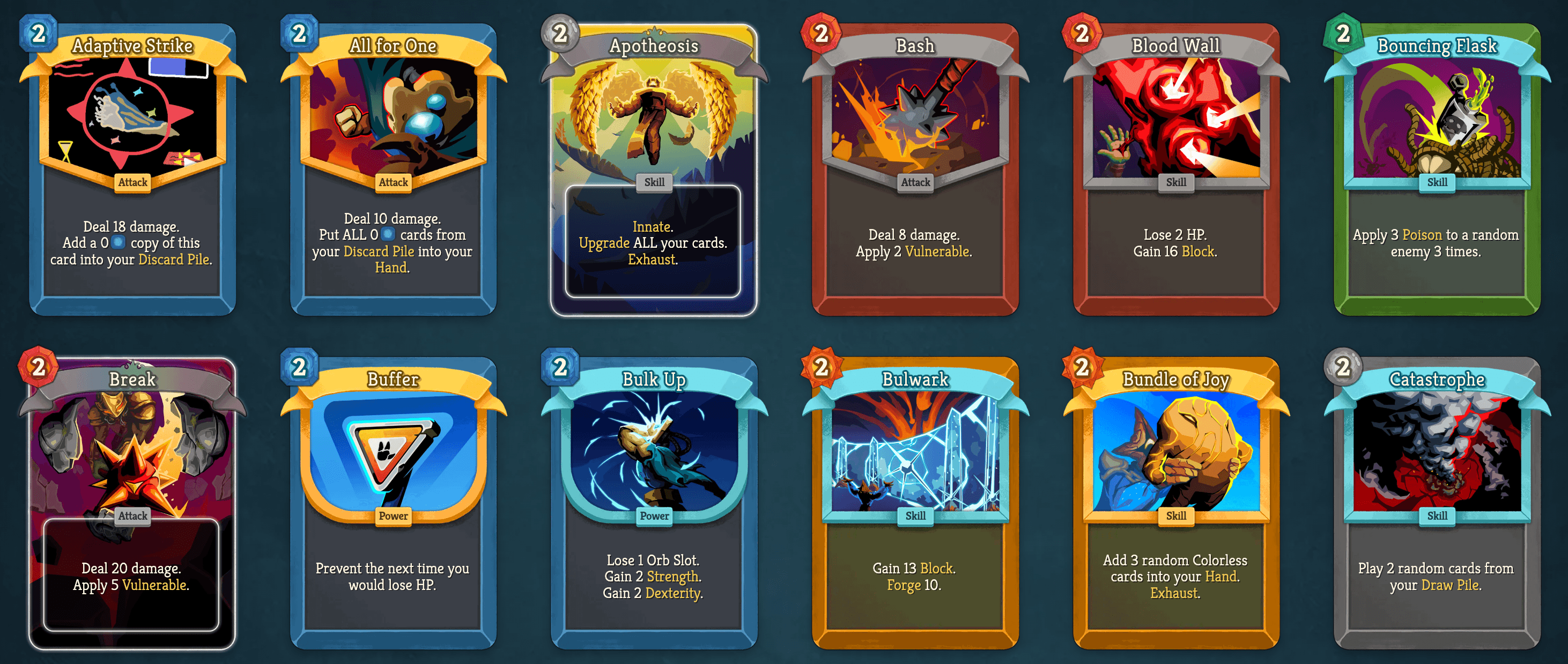 2 cost cards in slay the spire 2