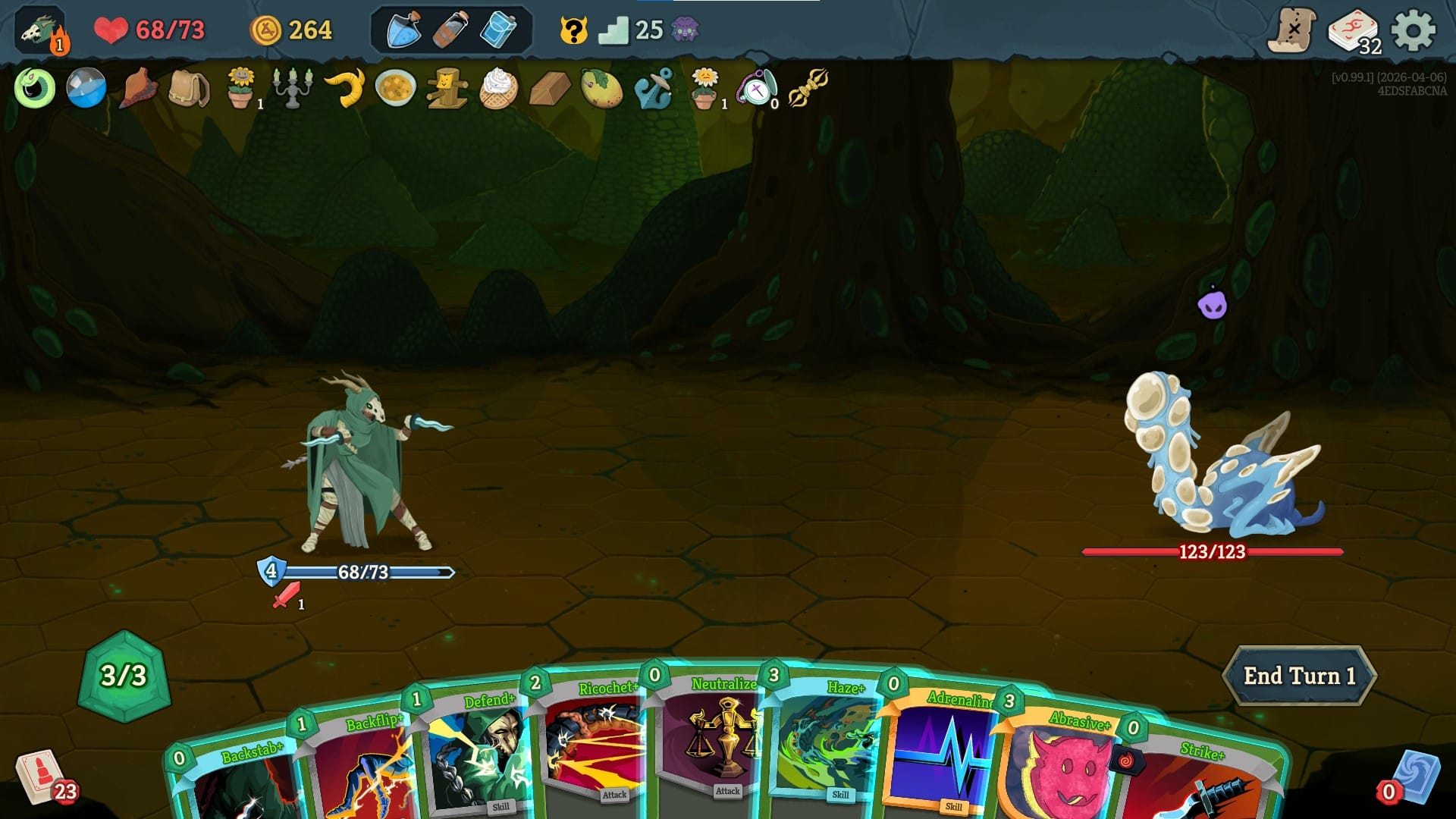 the silent in combat in slay the spire 2 illustrating a shiv build