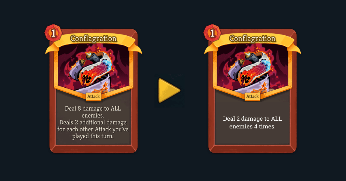 v0.104.0 patch CONFLAGRATION card change