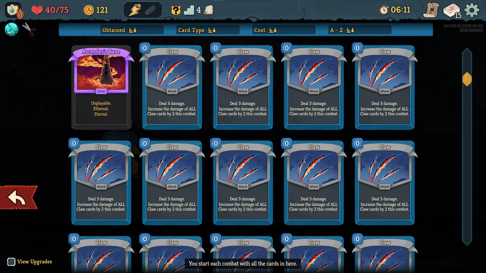 Claw card in Slay the Spire 2