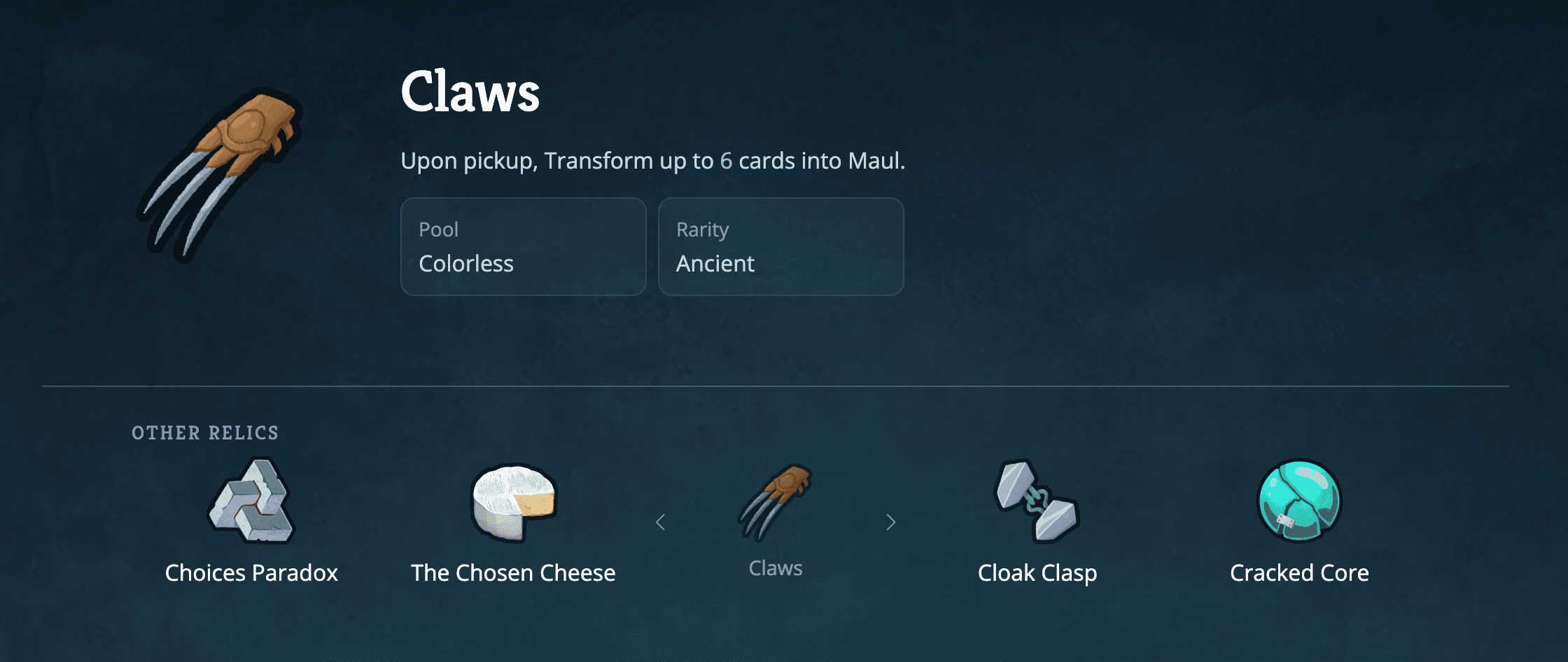 claws relic slay the spire 2